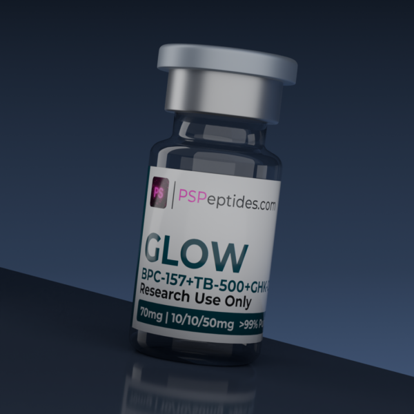 buy GLOW blend BPC-157 GHK-Cu TB-500 regenerative peptide research PSPeptides