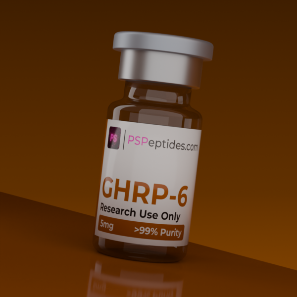 GHRP-6 research peptide vial