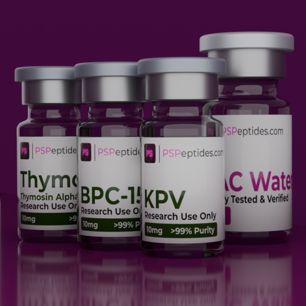 gut revival peptide bundle BPC-157 KPV Thymosin Alpha-1 research vials PSPeptides