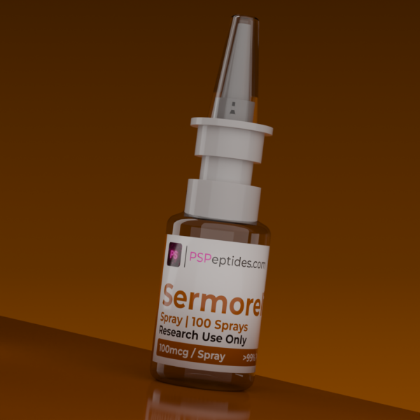 Sermorelin spray research peptide bottle - PSPeptides